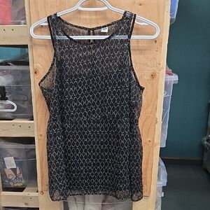 Old Navy Size S Black and White Tank Top Blouse